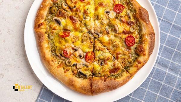طرز تهیه پیتزا پستو و مرغ؛ حرفه ای و خوشمزه طرز تهیه پیتزا پستو و مرغ؛ حرفه ای و خوشمزه